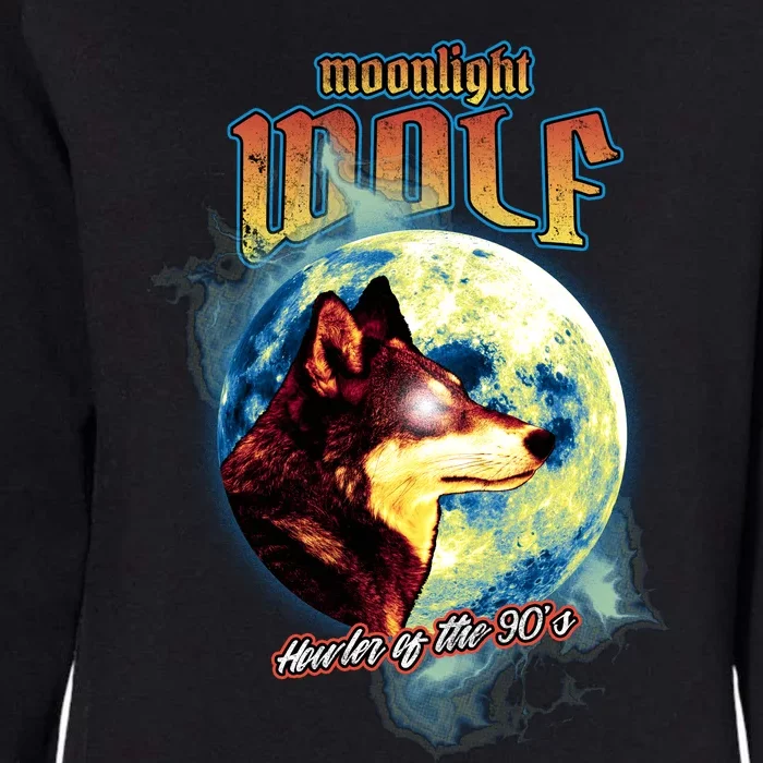 Moonlight Wolf Womens California Wash Sweatshirt