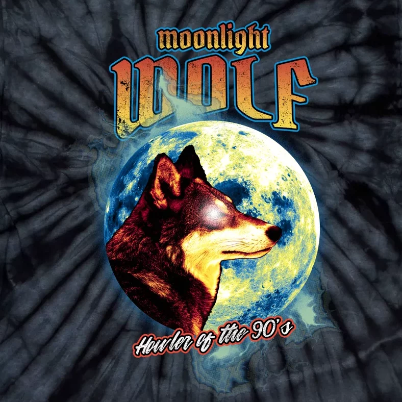 Moonlight Wolf Tie-Dye T-Shirt