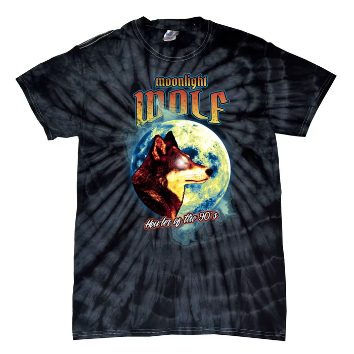 Moonlight Wolf Tie-Dye T-Shirt