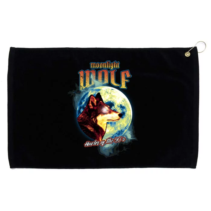 Moonlight Wolf Grommeted Golf Towel