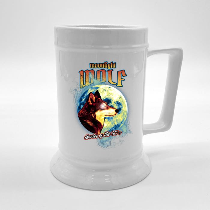 Moonlight Wolf Front & Back Beer Stein