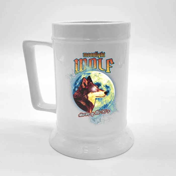 Moonlight Wolf Front & Back Beer Stein