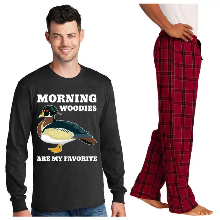 Morning Woody My Favorite Duck Hunting Funny Hunter Long Sleeve Pajama Set