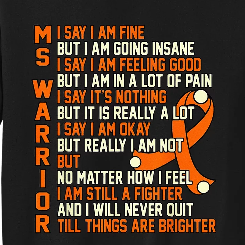 MS Warrior Multiple Sclerosis Awareness Graphic Sweatshirt