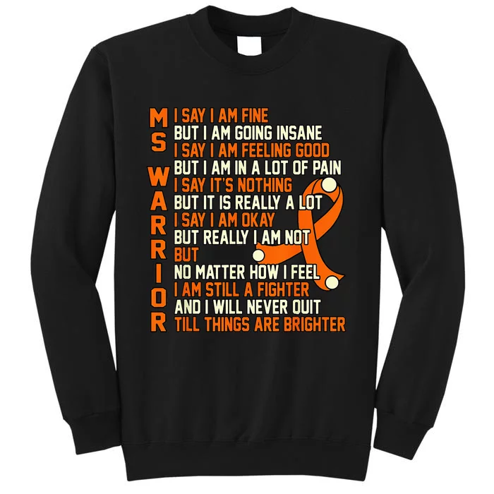 MS Warrior Multiple Sclerosis Awareness Graphic Sweatshirt