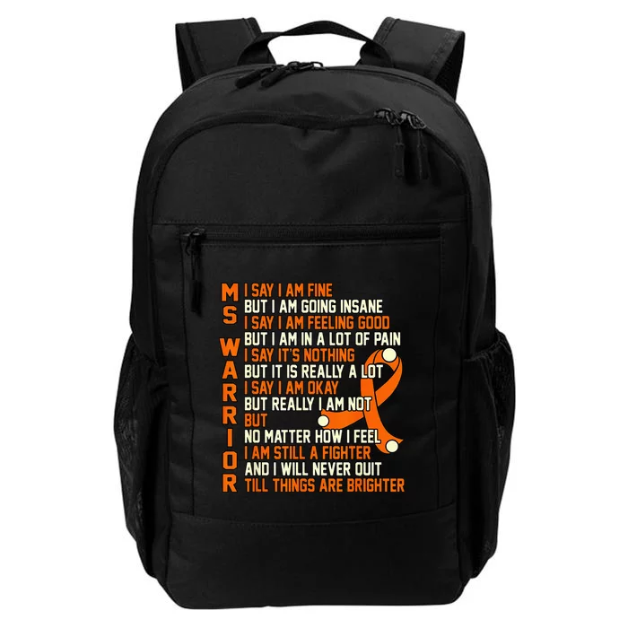 MS Warrior Multiple Sclerosis Awareness Graphic Daily Commute Backpack