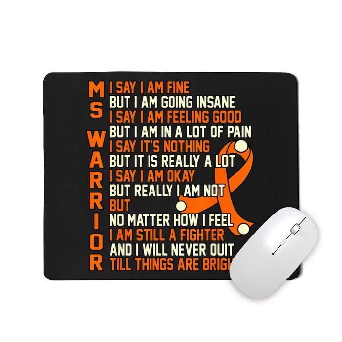 MS Warrior Multiple Sclerosis Awareness Graphic Mousepad