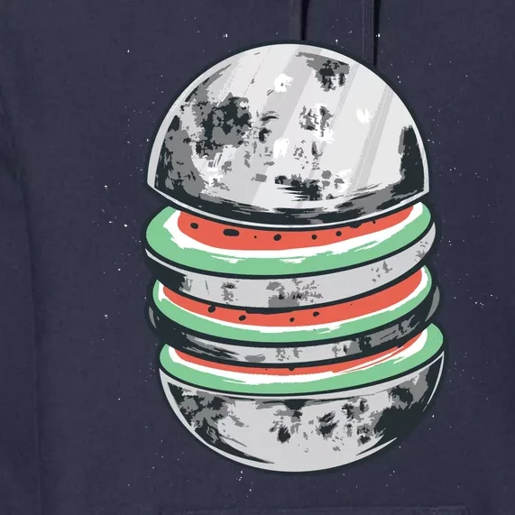 Moon Watermelon Premium Hoodie