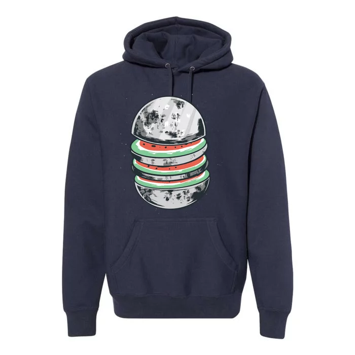 Moon Watermelon Premium Hoodie