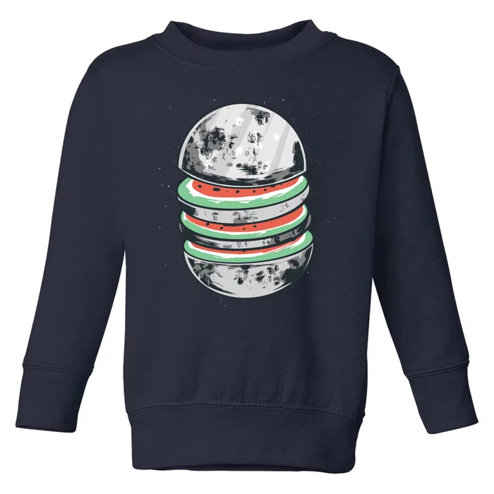 Moon Watermelon Toddler Sweatshirt