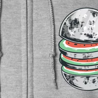 Moon Watermelon Full Zip Hoodie