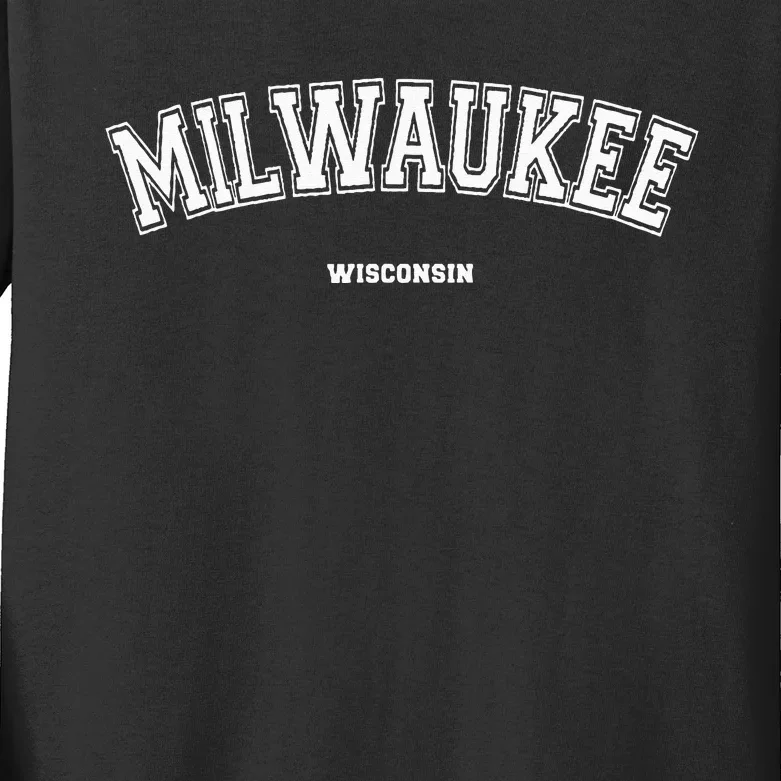 Milwaukee Wisconsin Kids Long Sleeve Shirt