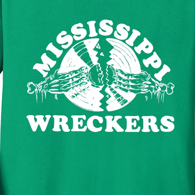 Mississippi Wreckers Kids Long Sleeve Shirt