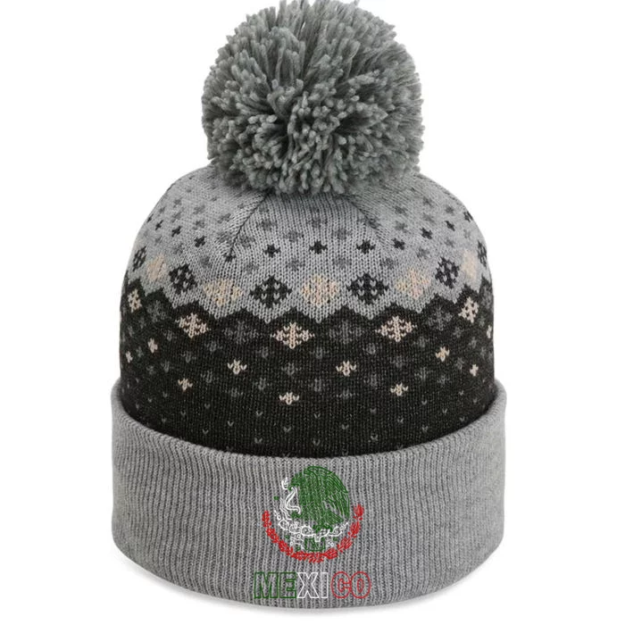 Mexico With Mexican Eagle From Flag The Baniff Cuffed Pom Beanie