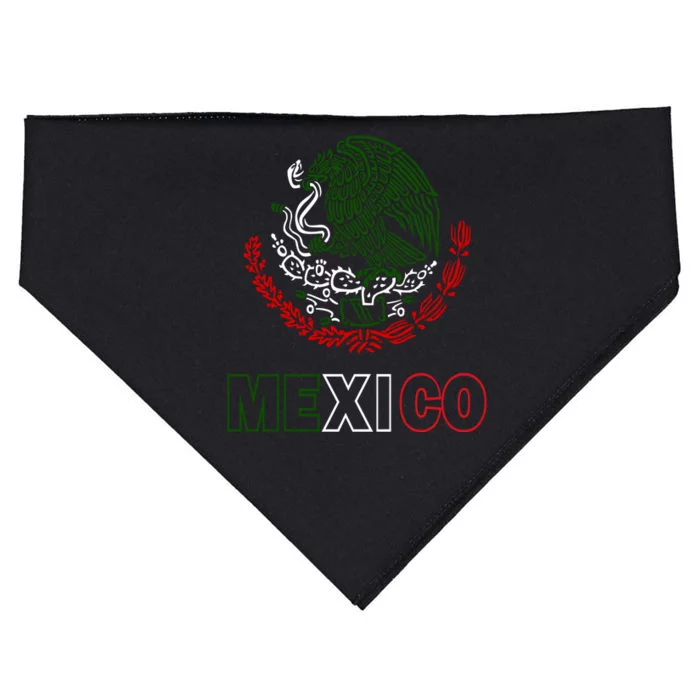 Mexico With Mexican Eagle From Flag USA-Made Doggie Bandana