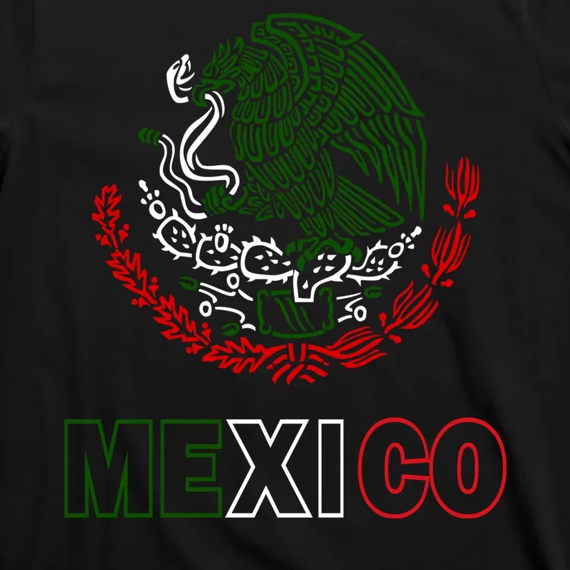 Mexico With Mexican Eagle From Flag T-Shirt