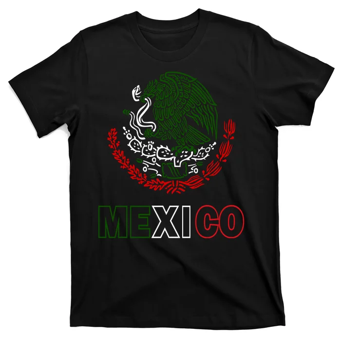 Mexico With Mexican Eagle From Flag T-Shirt