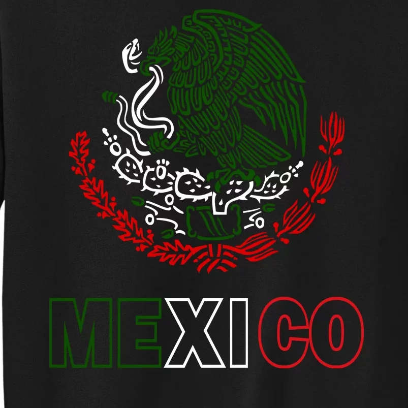 Mexico With Mexican Eagle From Flag Tall Sweatshirt