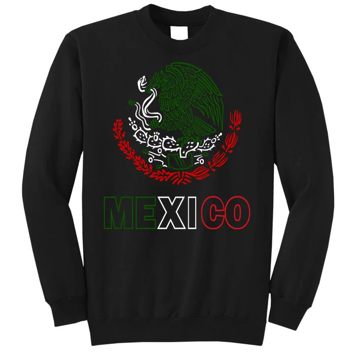 Mexico With Mexican Eagle From Flag Tall Sweatshirt