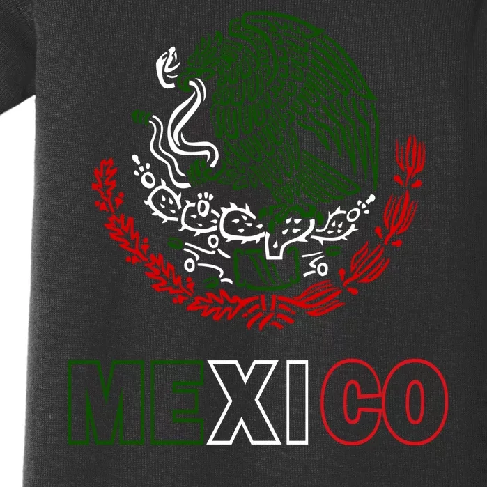 Mexico With Mexican Eagle From Flag Baby Bodysuit