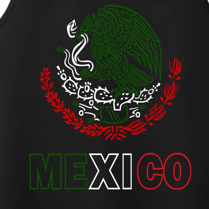 Mexico With Mexican Eagle From Flag Performance Tank