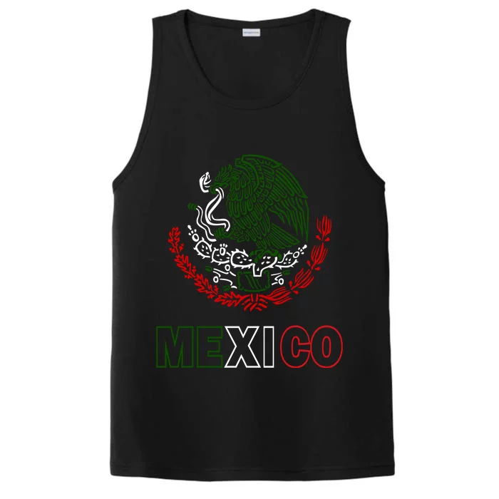 Mexico With Mexican Eagle From Flag Performance Tank