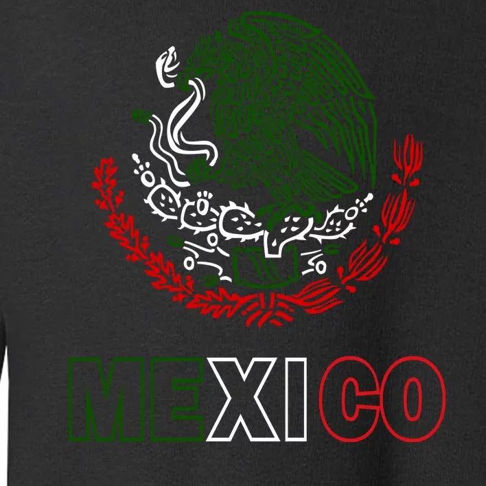 Mexico With Mexican Eagle From Flag Toddler Sweatshirt