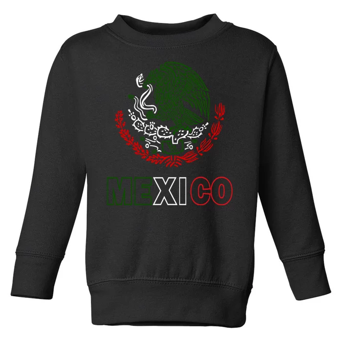 Mexico With Mexican Eagle From Flag Toddler Sweatshirt