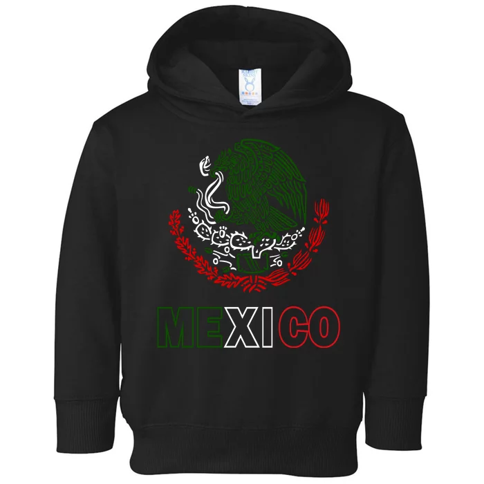 Mexico With Mexican Eagle From Flag Toddler Hoodie