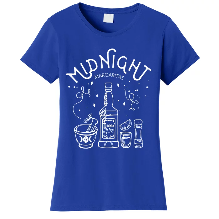 Midnight Witch Margaritas Practical Halloween Magic Tees Gift Women's T-Shirt