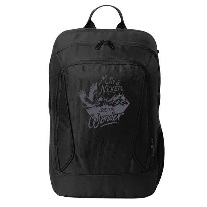 May We Never Lose Our Wonder Nature City Backpack