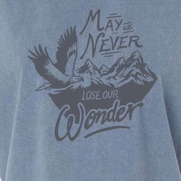 May We Never Lose Our Wonder Nature Garment-Dyed Women's Muscle Tee