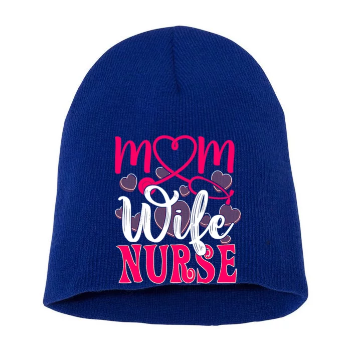 Mom Wife Nurse Rn Lpn Happy Mothers Day Nurses Cute Gift Short Acrylic Beanie