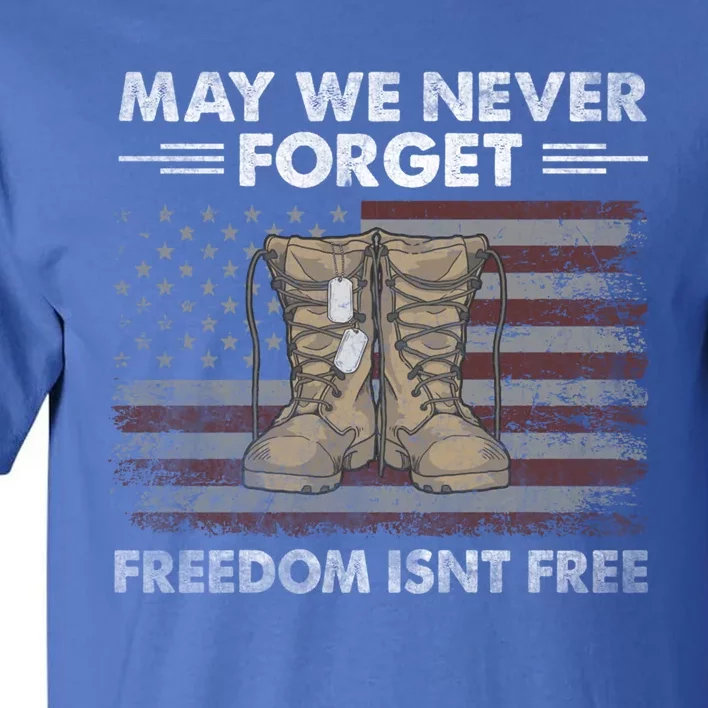 May We Never Forget; Freedom Isnt Free Cute Gift Tall T-Shirt