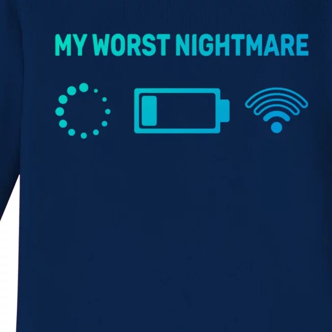 My Worst Nightmare Gift Funny Funny Gift Gamer Great Gift Baby Long Sleeve Bodysuit