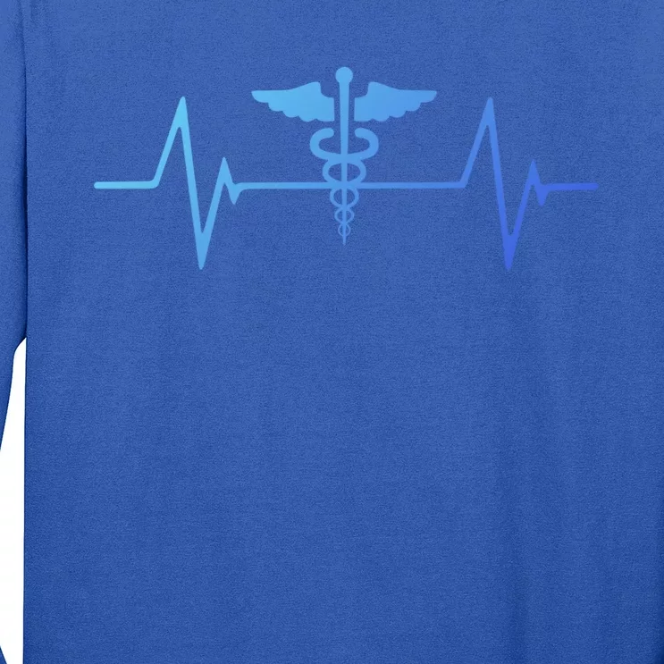 Medical Worker Nurse Heartbeat Gift Long Sleeve Shirt