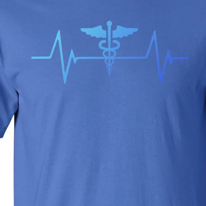 Medical Worker Nurse Heartbeat Gift Tall T-Shirt