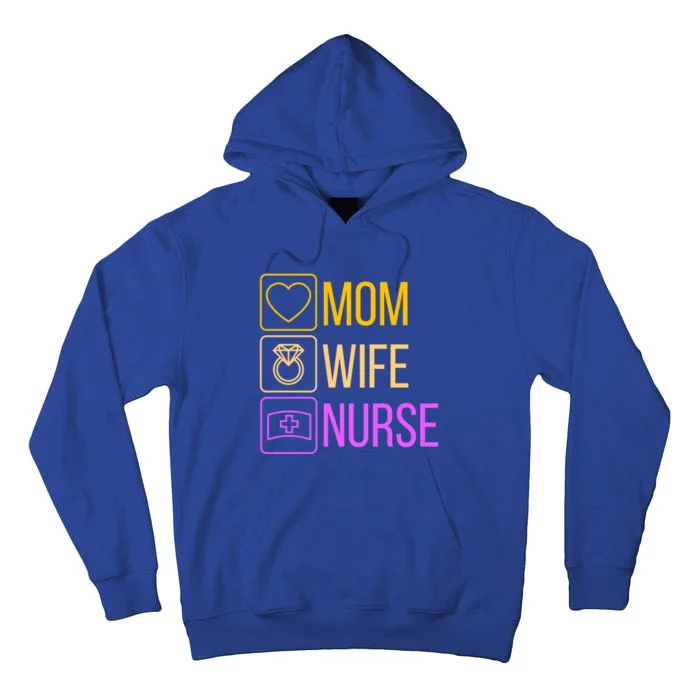 Mom Wife Nurse I Super Nurse Cool Gift Tall Hoodie