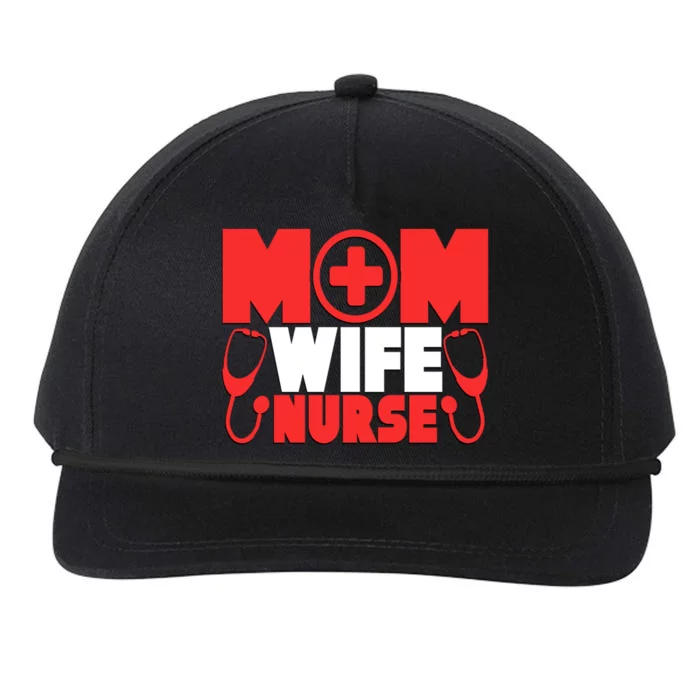 Mom Wife Nurse Graphic S Gift Snapback Five-Panel Rope Hat