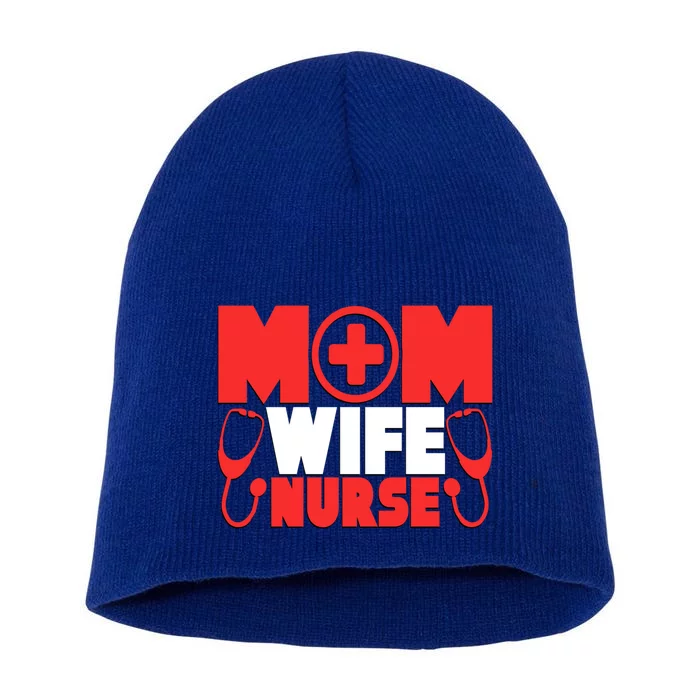 Mom Wife Nurse Graphic S Gift Short Acrylic Beanie