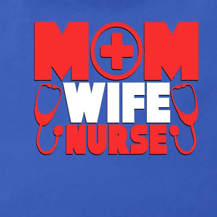 Mom Wife Nurse Graphic S Gift Zip Tote Bag