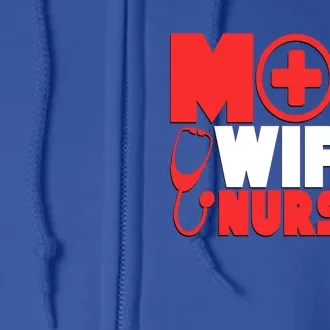 Mom Wife Nurse Graphic S Gift Full Zip Hoodie