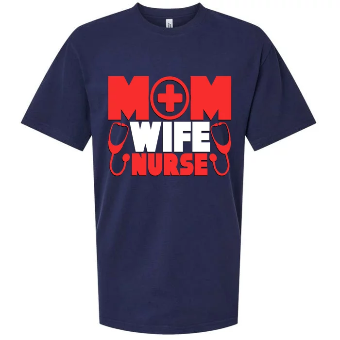 Mom Wife Nurse Graphic S Gift Sueded Cloud Jersey T-Shirt