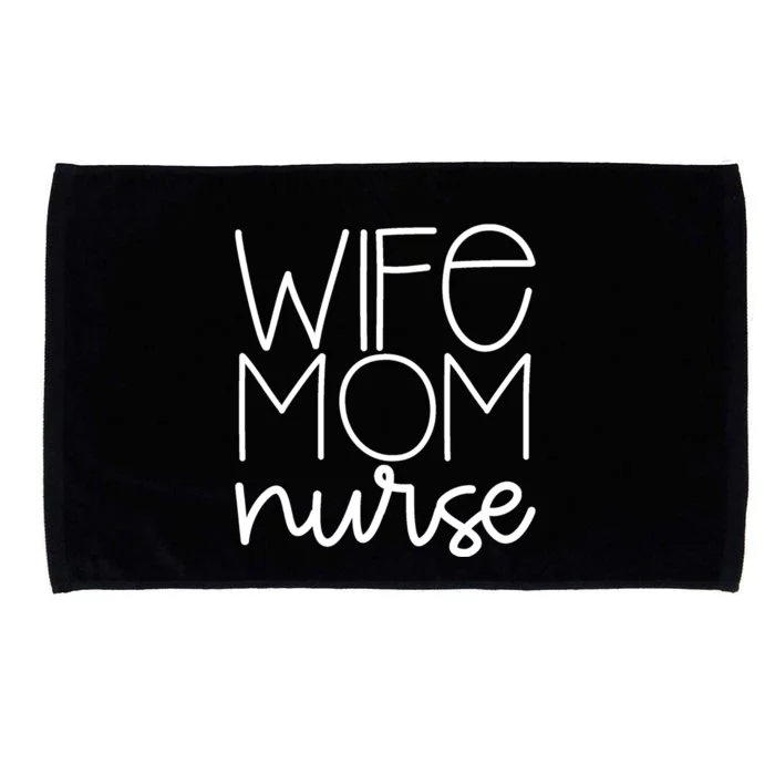 Mom Wife Nurse Hero Tee Gift Microfiber Hand Towel