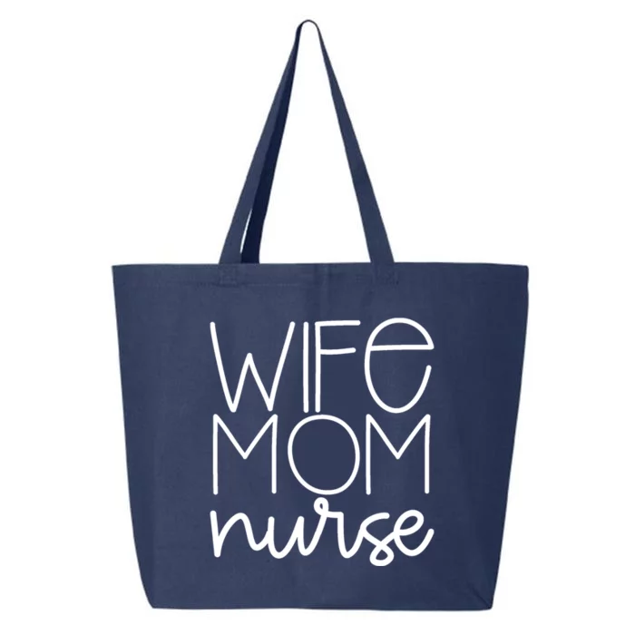 Mom Wife Nurse Hero Tee Gift 25L Jumbo Tote