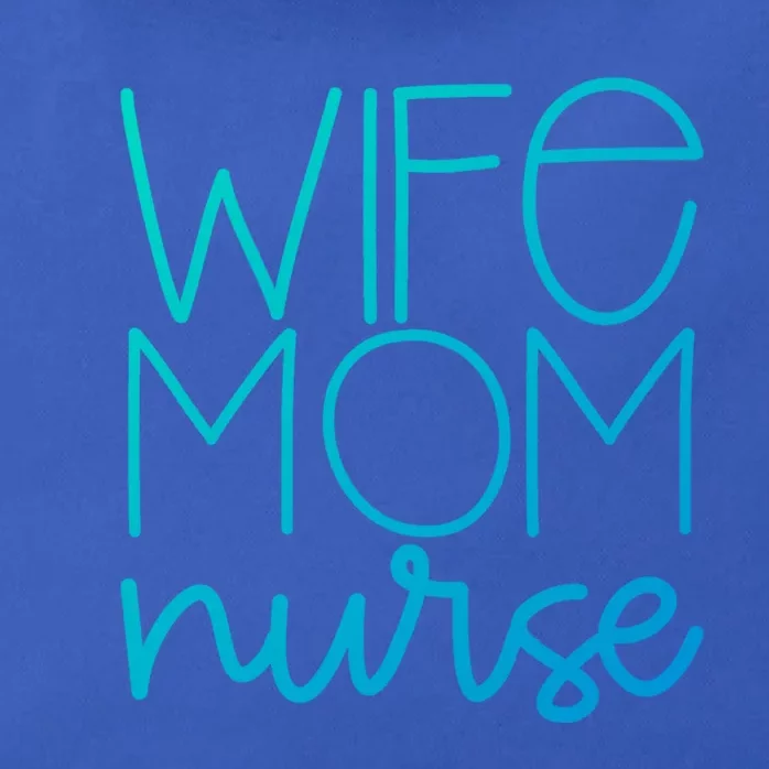 Mom Wife Nurse Hero Tee Gift Zip Tote Bag