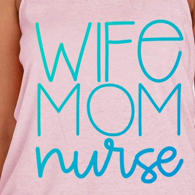 Mom Wife Nurse Hero Tee Gift Women's Knotted Racerback Tank