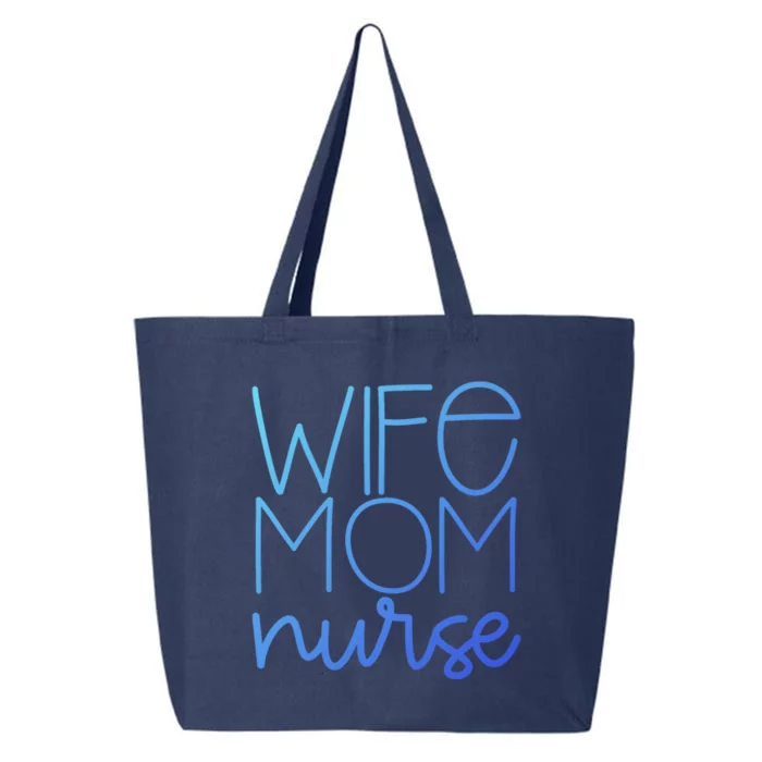 Mom Wife Nurse Hero Tee Gift 25L Jumbo Tote