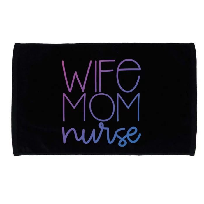 Mom Wife Nurse Hero Tee Gift Microfiber Hand Towel