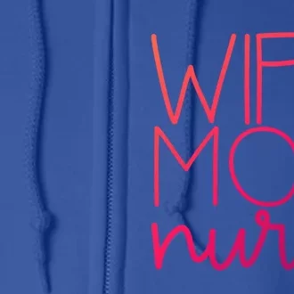 Mom Wife Nurse Hero Tee Gift Full Zip Hoodie